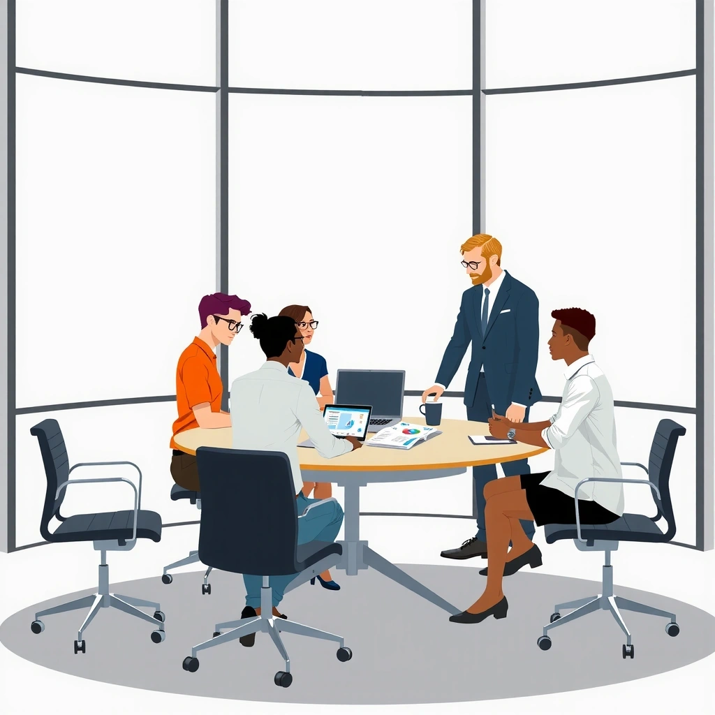 Echipa MarketingGate lucrând la strategii de marketing